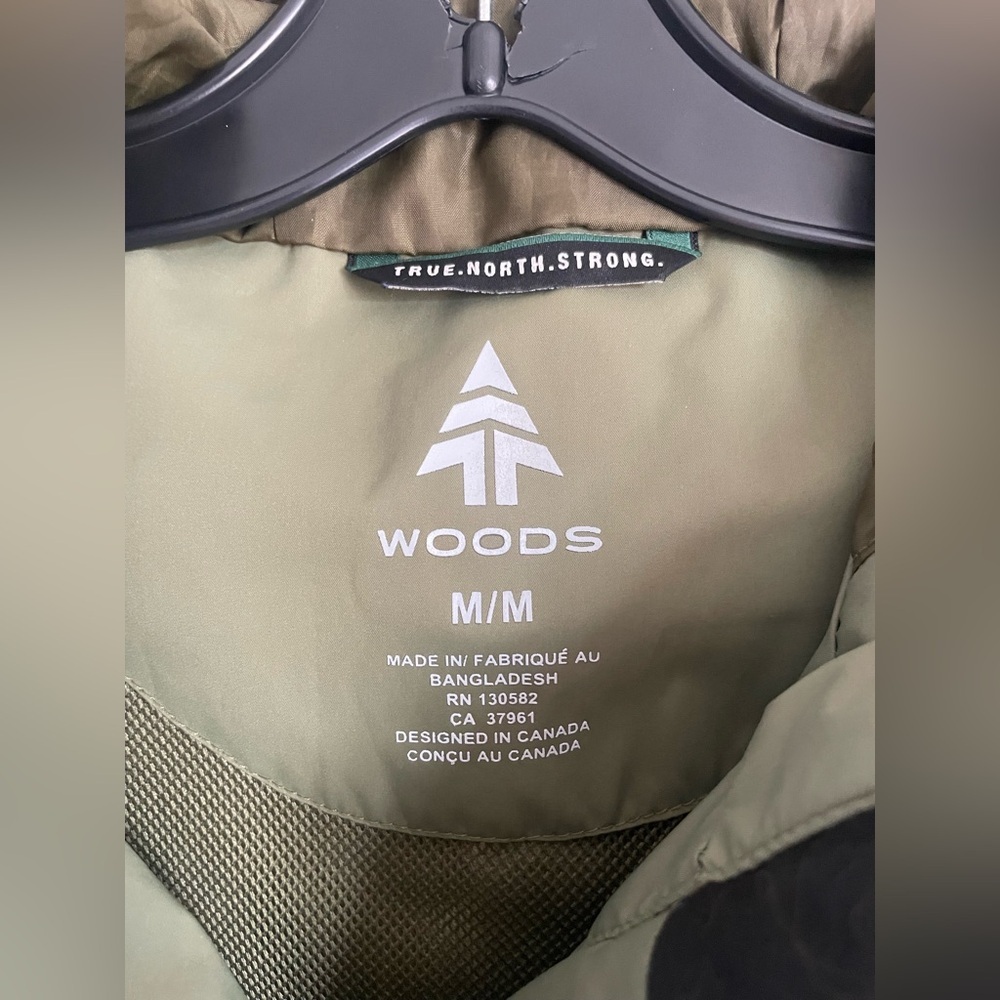 Gorpcore Woods Hooded Rain Jacket Windbreaker Olive Green M - Picture 7 of 16